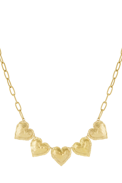 5 Hearts Necklace