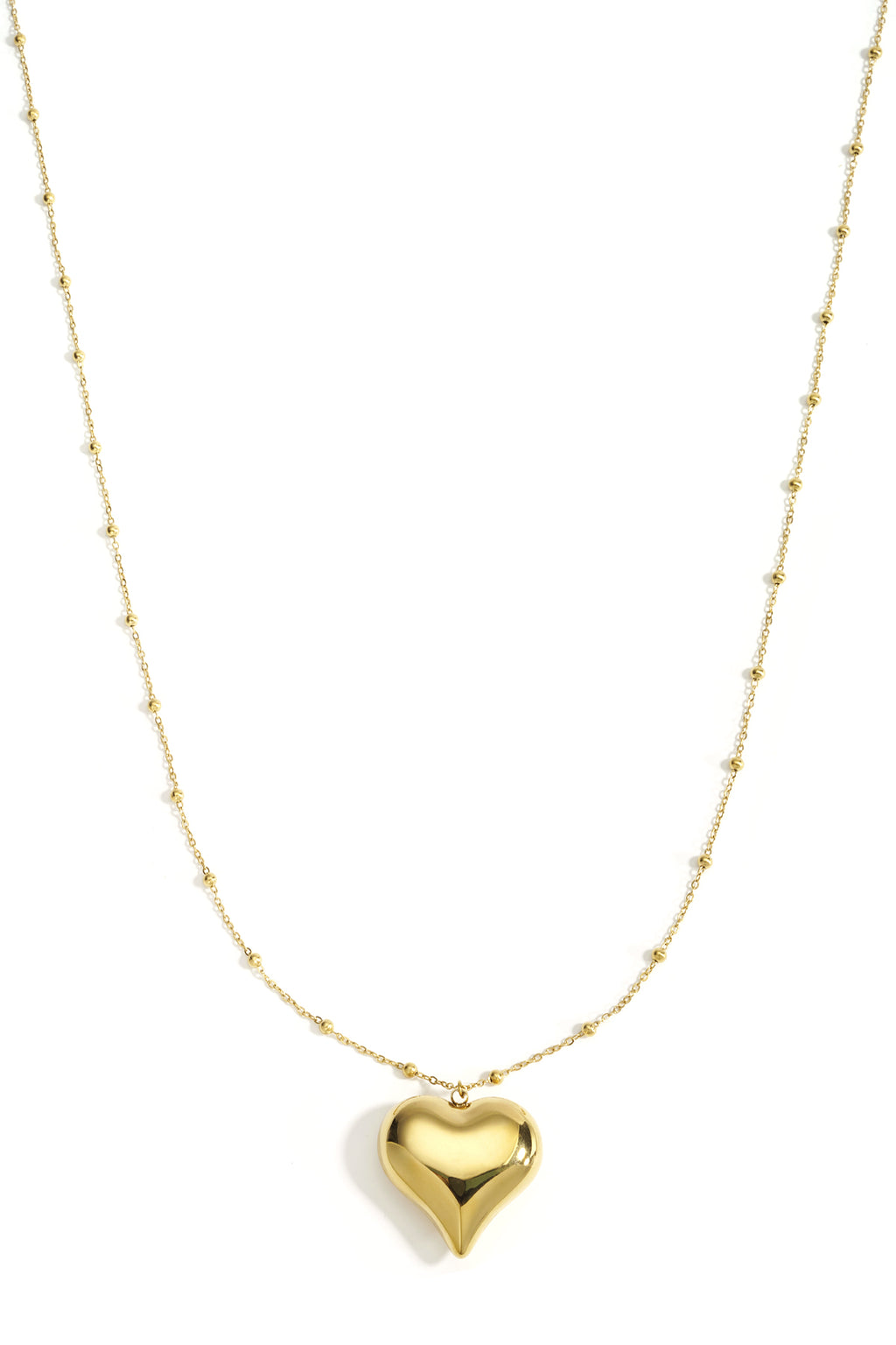 Stainless Steel Long Necklaces Heart Casual Daily Simple Series Women's jewelry